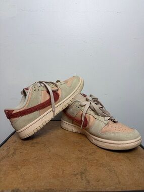 Nike Dunk Low Terry Swoosh Shimmer Sanddrift Mars Stone